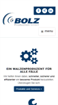 Mobile Screenshot of bolz-gmbh.de