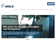 Tablet Screenshot of bolz-gmbh.de